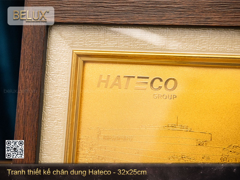 Tranh thiết kế chân dung Hateco mạ vàng kt 32x25cm&nbsp;